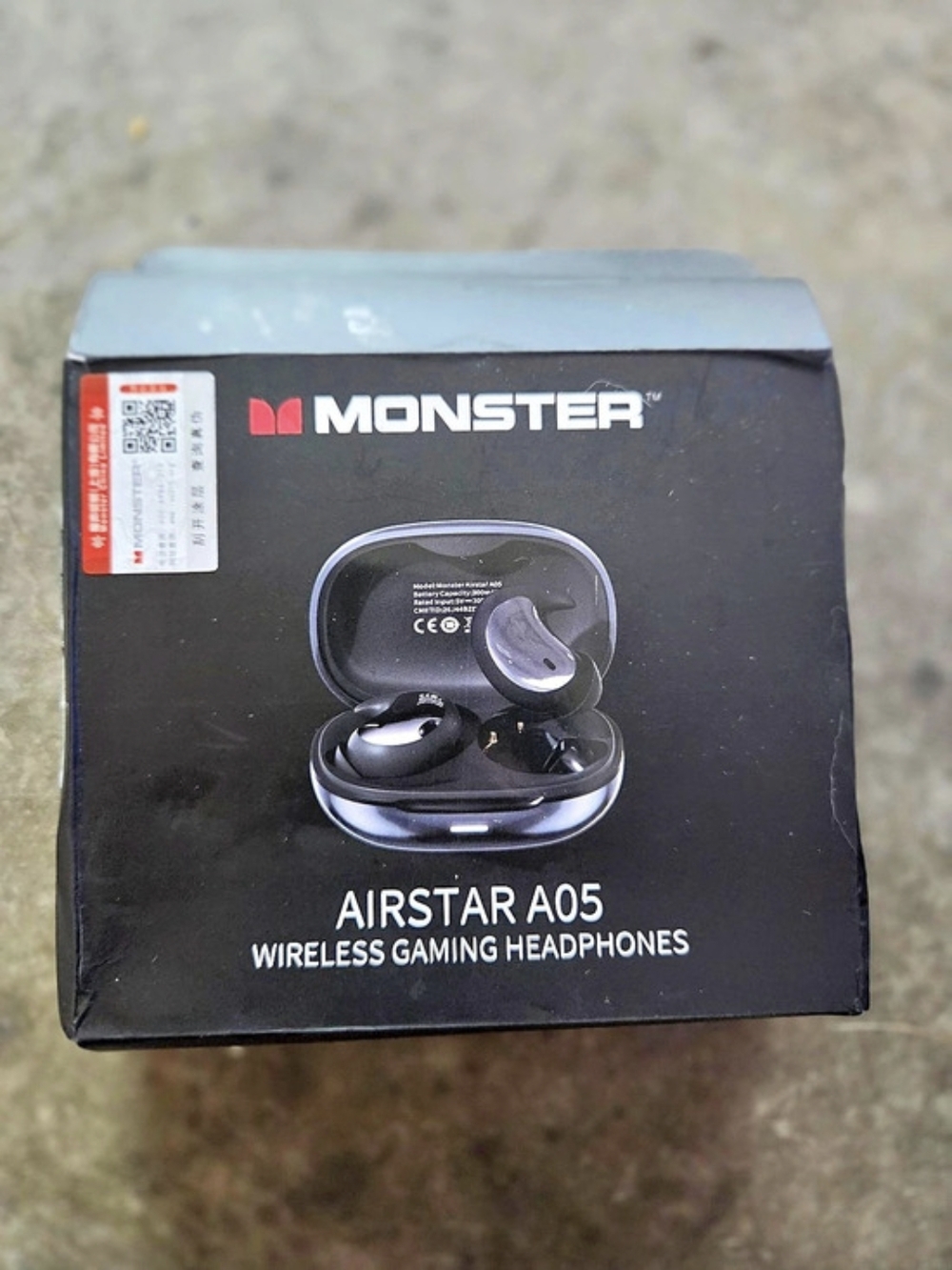Monster Airstar A05 Wireless Gaming Earbuds, Black